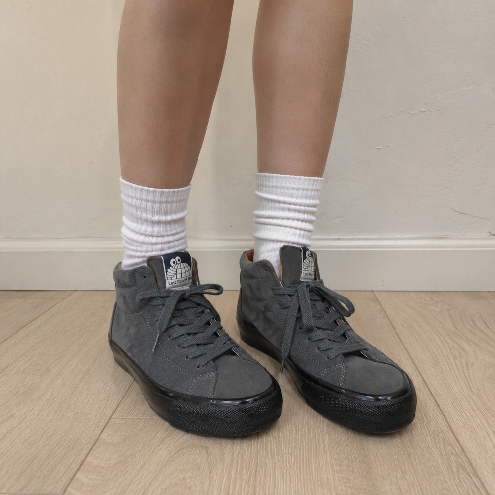 Last Resort AB Women VM003-HI Sneaker 7.5 Grey Suede High Top Skate Streetwear